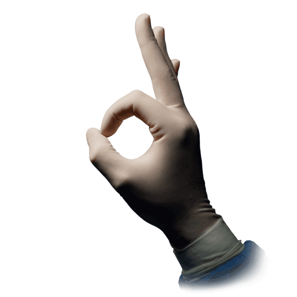 Guante látex quirúrgico Med Comfort 280 mm– 2 ud sin polvo | EPI cat. III PS clase I 2