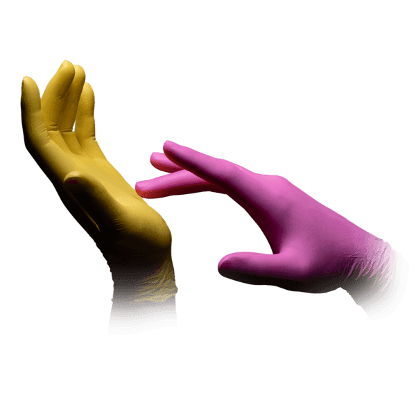 Guante nitrilo Tutti Frutti sin polvo multicolor –  96 ud | EPI cat. III PS clase I 3