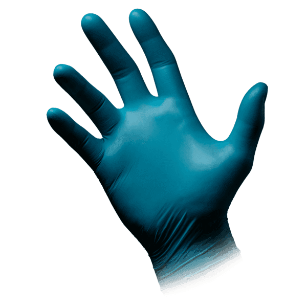 Guante nitrilo Style Clean Ocean – 100 ud – verde océano – sin polvo AQL 1,5 | EPI cat. III PS clase I 2