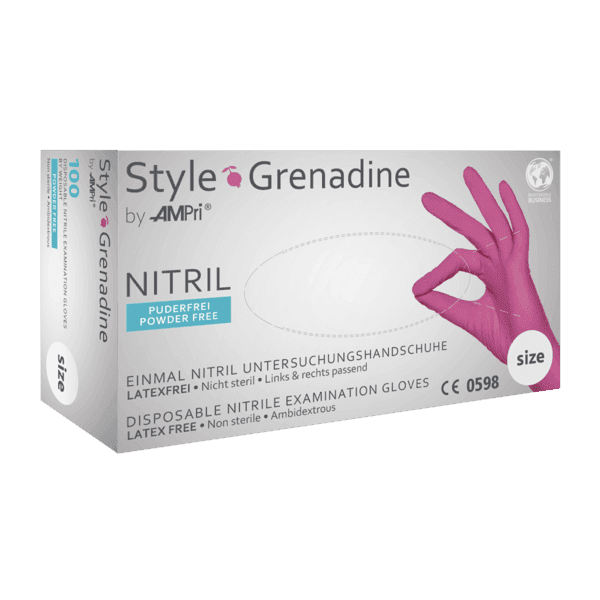 Pack Ahorro – Guantes de nitrilo Style Magenta (10 cajas) | EPI Cat. III