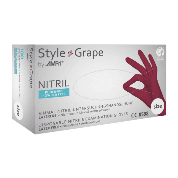 Guante nitrilo Style Bordeux –  100 ud | EPI cat. III PS clase I 4
