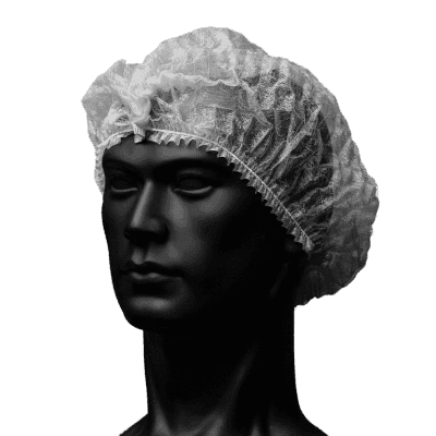 Gorro desechable no tejido PP sin látex – blanco | Pack 100 ud