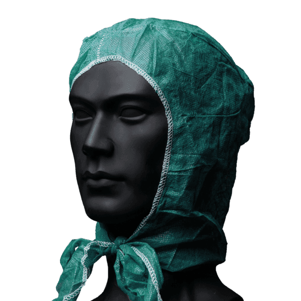 Pack 100 ud gorro alto riesgo astronauta verde – protección avanzada