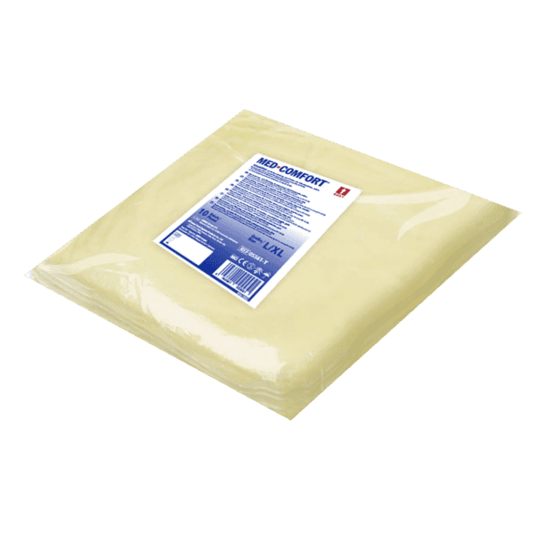 Bata hospitalaria pack 10 ud – puño elástico – amarilla 4