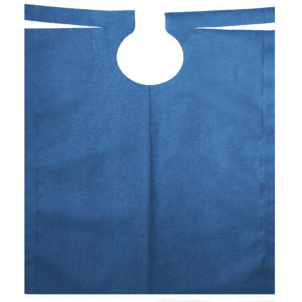 Babero dental en rollo azul precortado – pack 80 ud 50 x 60 cm