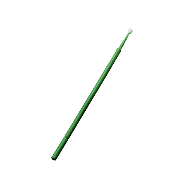 Pack 100 uds micro aplicadores regulares 10 cm verde