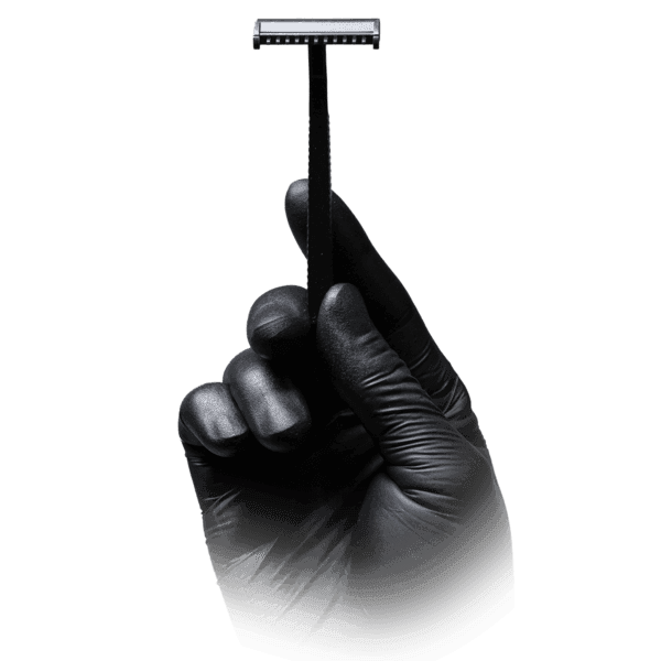 Maquinilla de afeitar desechable 1 hoja pack 100 – protector negro