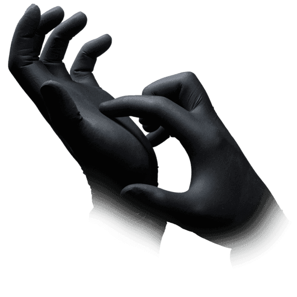 Guantes de látex Style Latex negros sin polvo –  100 ud | EPI cat. III PS clase I 3