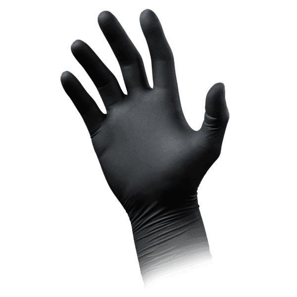 Guante de látex Black 300 PF – 300 mm – AQL 1,5 – 100 ud