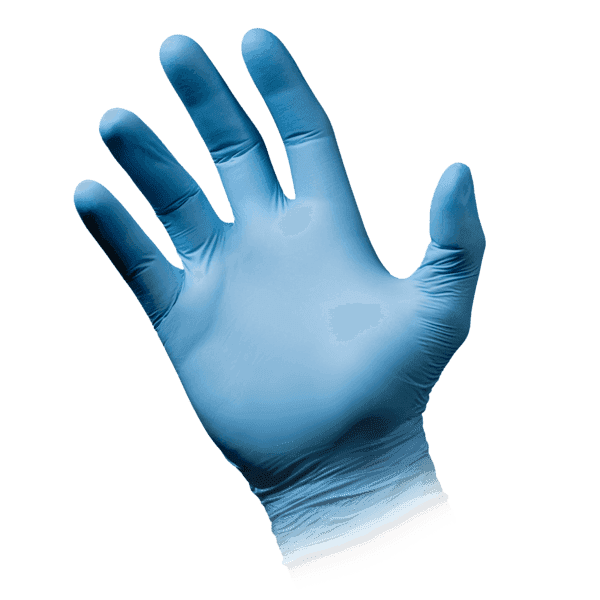 Guantes de nitrilo Pura Comfort Blue –  100 ud – resistentes | EPI cat. III PS clase I 2