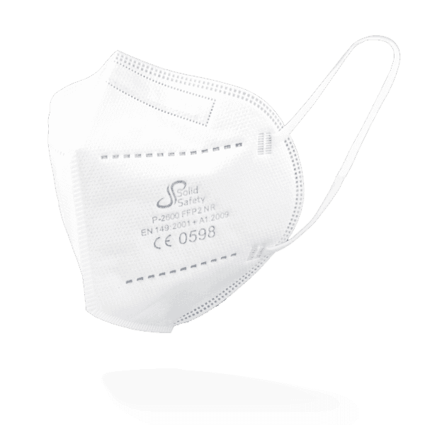 Mascarilla FFP2 Solid Safety blanca CE EN 149 – pack 5 ud