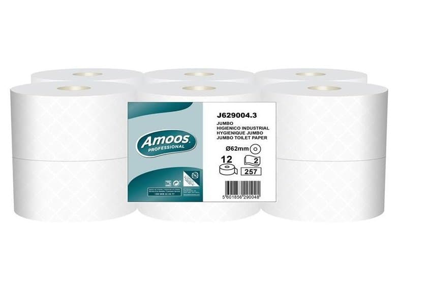 PAPEL HIGIENICO INDUSTRIAL ECO 2C (– caja 18 ud)