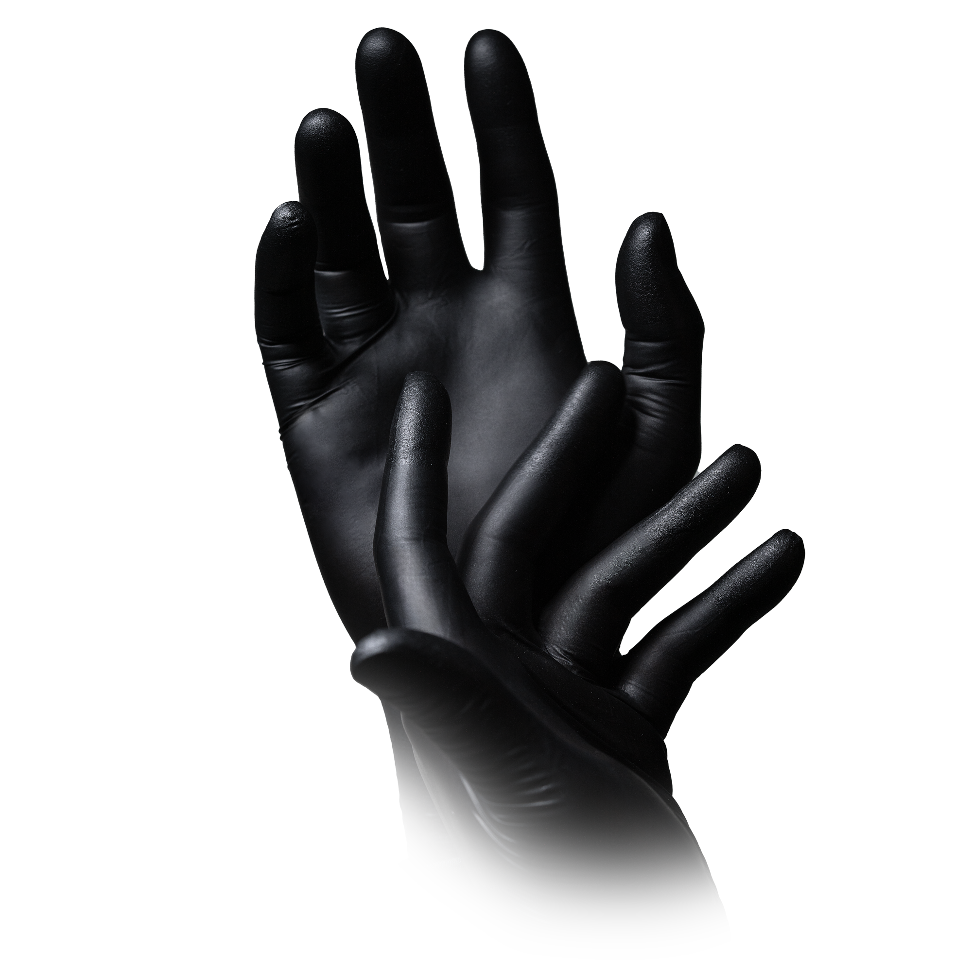 Guantes de nitrilo negro Black 300 en ambas manos