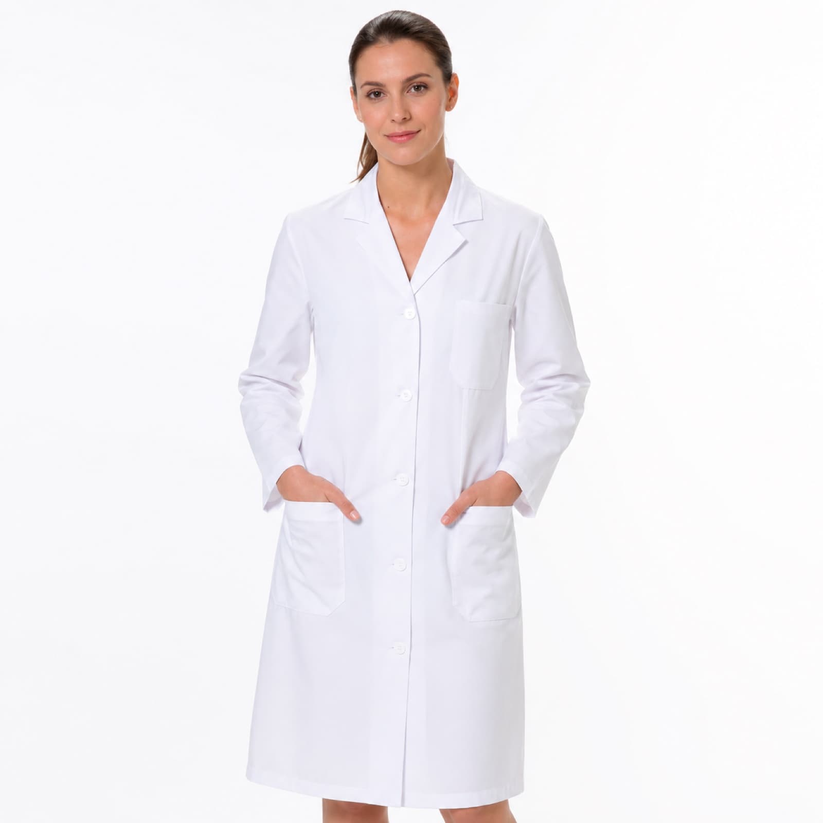 Bata sanitaria blanca