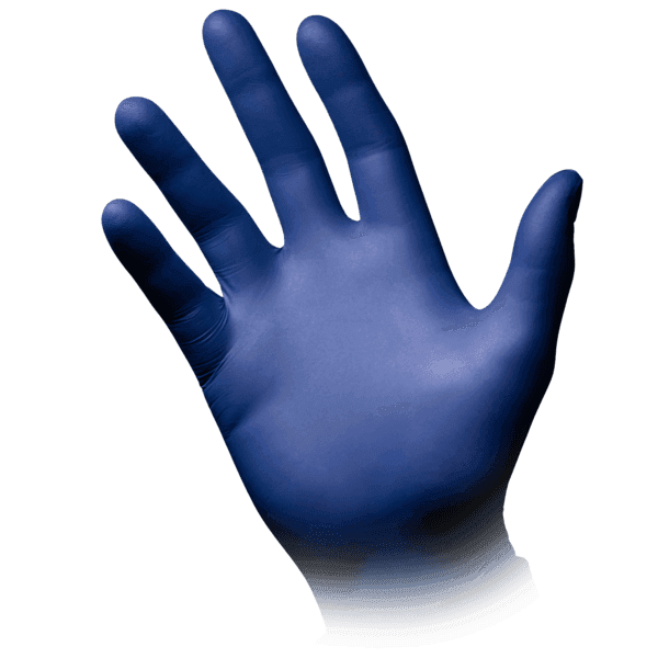 Med-Comfort guantes de nitrilo metal blue epiderm protect–100 ud | EPI cat. III PS clase I 3