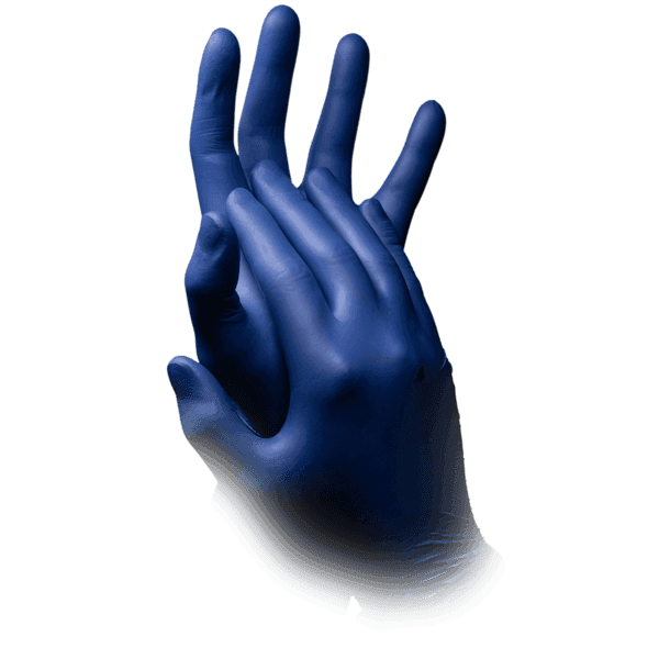 Med-Comfort guantes de nitrilo metal blue epiderm protect–100 ud | EPI cat. III PS clase I 4
