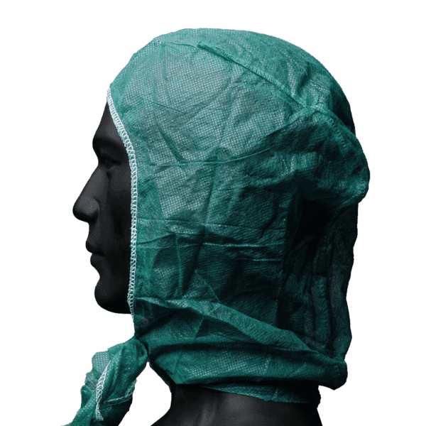 Pack 100 ud gorro alto riesgo astronauta verde – protección avanzada 2