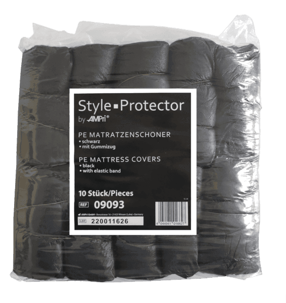 Pack 100 ud – cubre camilla plástico negro 210 x 90 cm impermeable 2