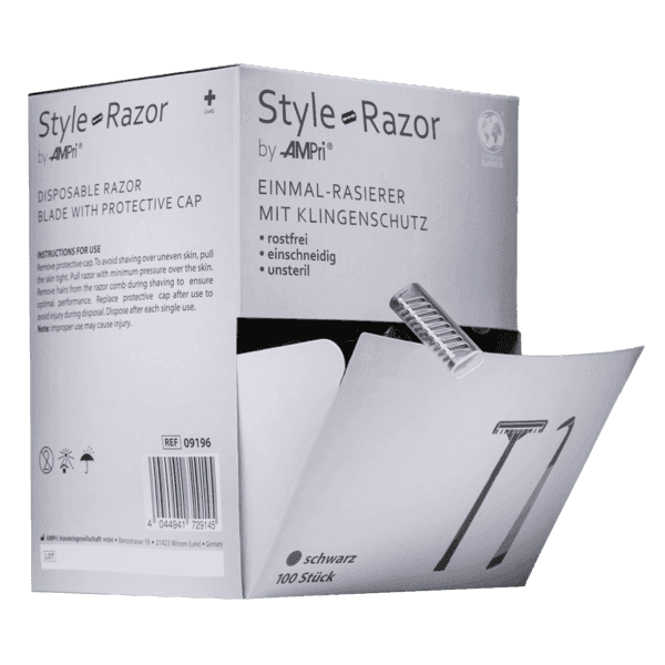 Maquinilla de afeitar desechable 1 hoja pack 100 – protector negro 3