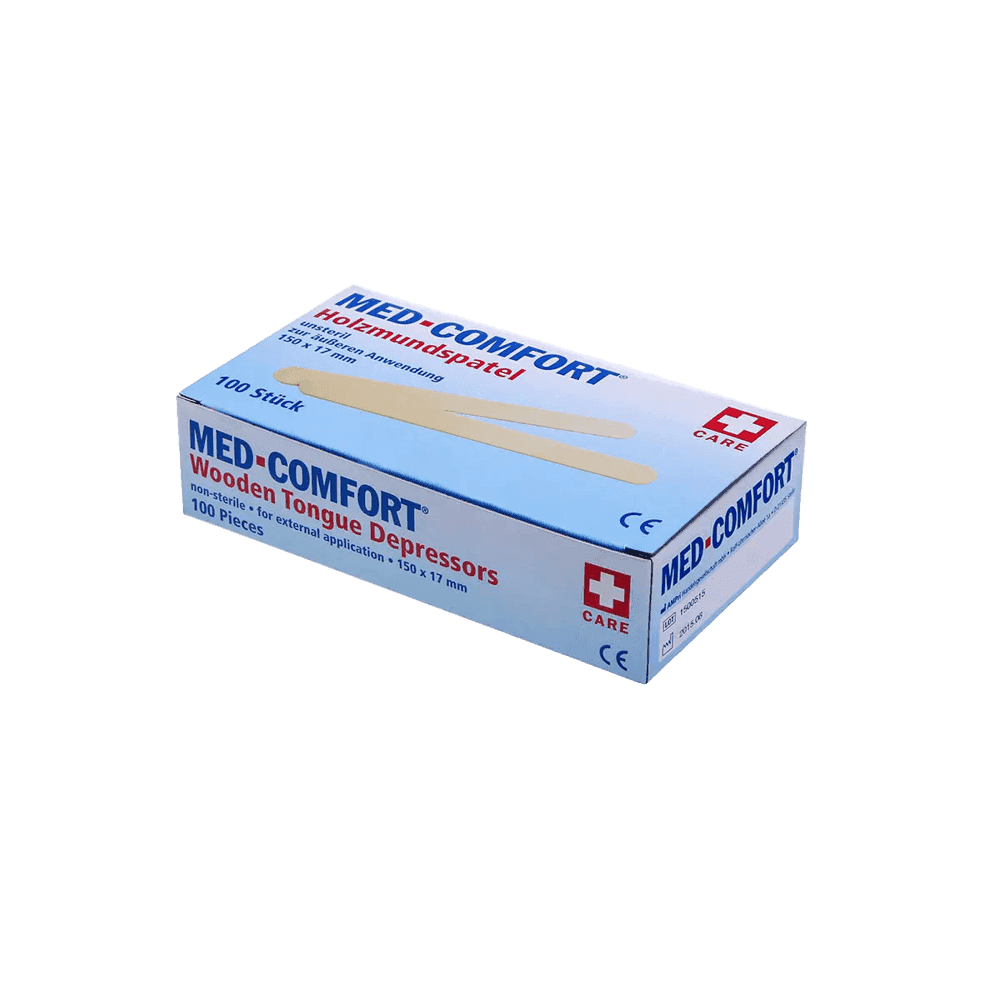 Depresor lingual madera Med-Comfort 150x17x1,6 mm – pack 100 uds 3
