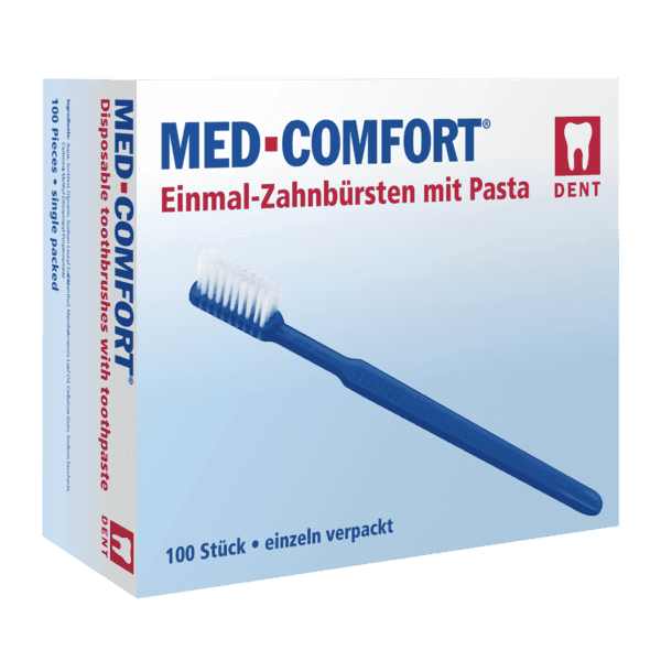 Cepillo dental con pasta integrada azul – pack 100 ud 3