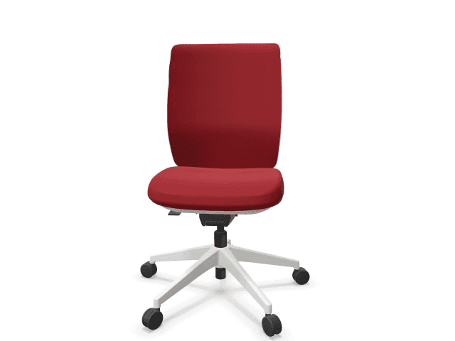 Silla Operativa Trim sin brazos color rojo 2